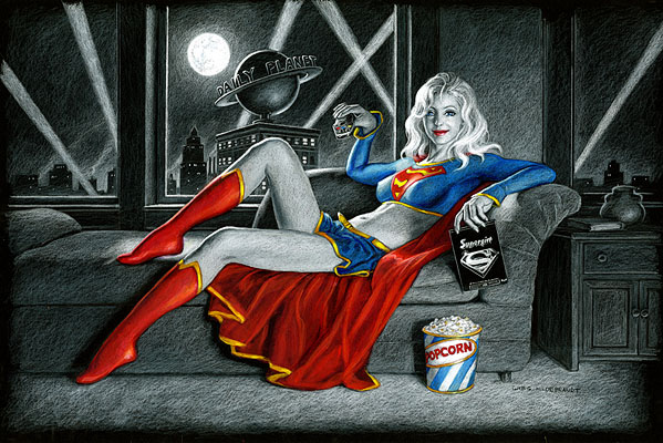 Supergirl black board