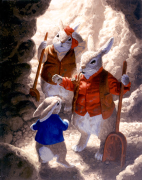 Father and Uncle Cottontail, Greg Hildebrandt