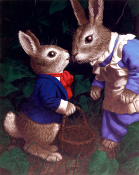 Peter and Mother Cottontail, Greg Hildebrandt