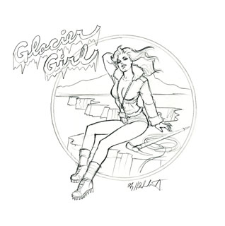 Glacier Girl - sketch#3, Greg Hildebrandt