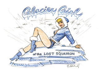 Glacier Girl - sketch#4, Greg Hildebrandt