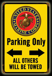 Marine Parking V047- Vintage Tin Sign, PTS