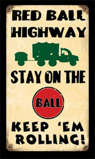 Red Ball V291- Vintage Tin Sign, PTS