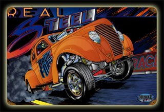 Gasser Real Steel MNI018- Vintage Tin Sign, PTS