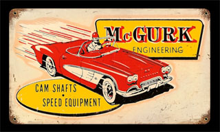 McGurk Engineering MTY088- Vintage Tin Sign, PTS