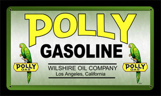 Polly Gas MTY089- Vintage Tin Sign, PTS