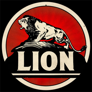 lion logo vintage Tin Round  Gasoline Vintage Lion  Sign   PTS106 Cool