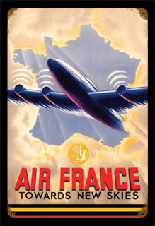 Air France V434- Vintage Tin Sign, PTS