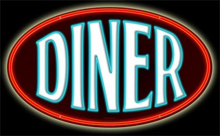 Diner RPC130- Vintage Tin Sign - Round, PTS