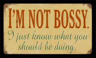 Not Bossy V667- Vintage Tin Sign, PTS