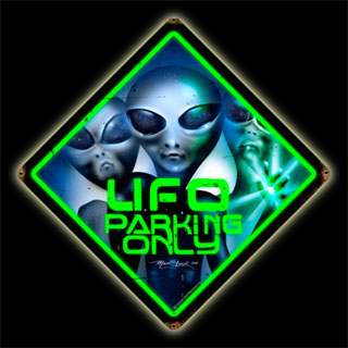 UFO Parking MLK031- Vintage Tin Sign, PTS