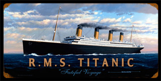 RMS Titanic STK084- Vintage Tin Sign, PTS