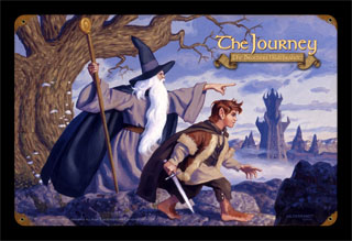 The Journey - Gandalf & Frodo - Vintage Tin Sign, Brothers Hildebrandt