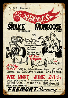 Snake vs Mongoose DPR001- Vintage Tin Sign, PTS