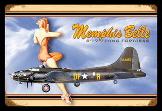 Memphis Belle V171- Vintage Tin Sign, PTS