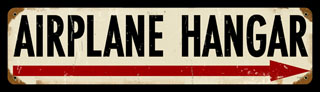 Airplane Hangar V483- Vintage Tin Sign, PTS