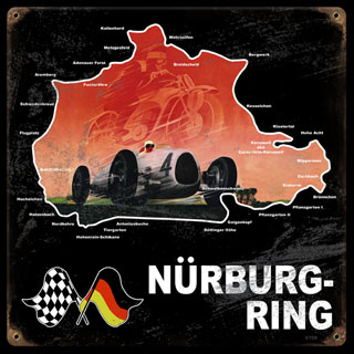 Nurburing V729- Vintage Tin Sign, PTS