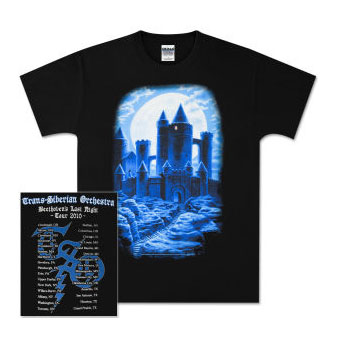 2010 TSO Castle All Over Tour T-shirt - Large, Greg Hildebrandt