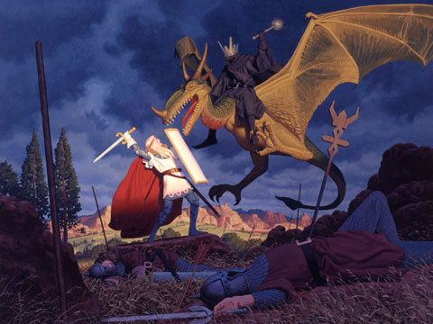 Eowyn and the Nazgul - Giclee, Brothers Hildebrandt