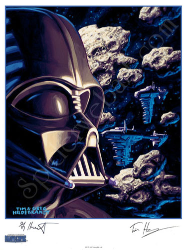 Vader & Asteroids - SIGNED BY GREG AND TIM, Brothers Hildebrandt