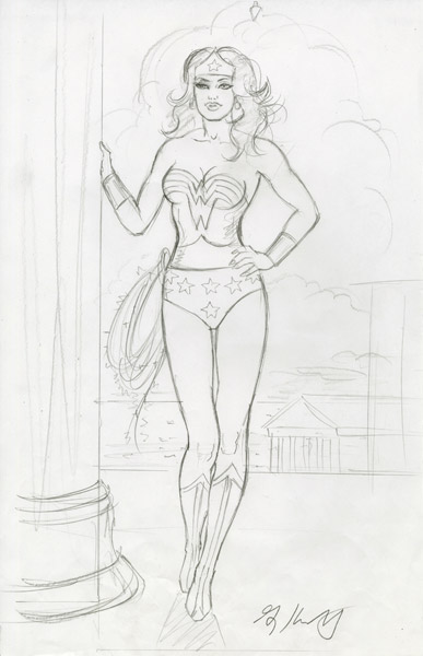 Wonder Woman 75th Anniversary - Sketch #1, Greg Hildebrandt