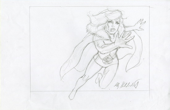 Emma Frost - Sketch #1, Greg Hildebrandt