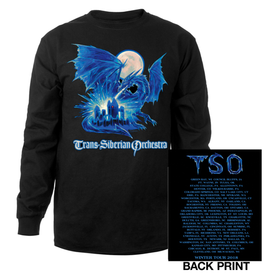 2018 TSO Ice Dragon - LONG SLEEVE T-Shirt - Large, Greg Hildebrandt