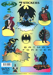 Batman Forever stickers